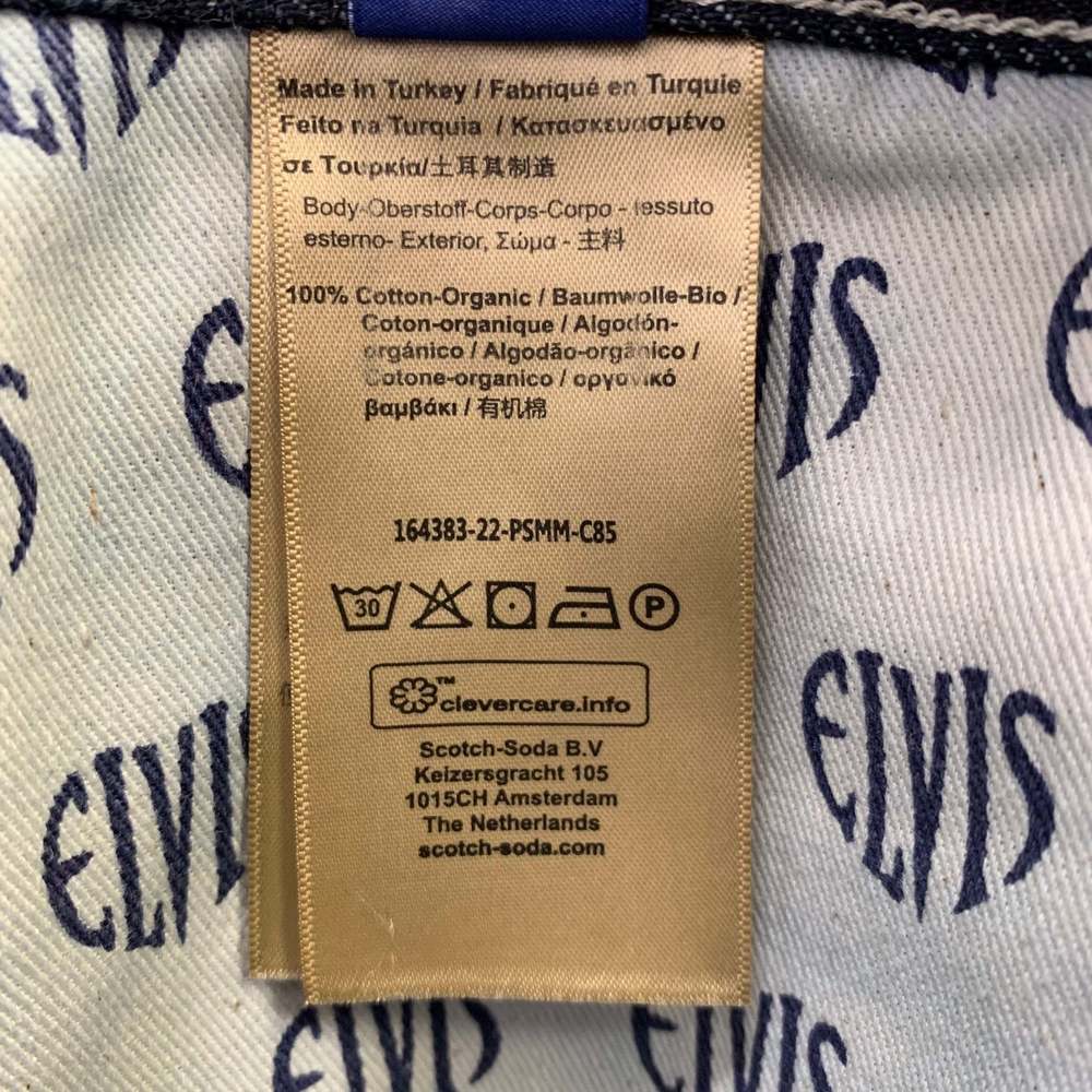 SCOTCH AND SODA The Vert Blue Indigo Contrast Stitch Organic Cotton Jeans - Picture 9 of 10